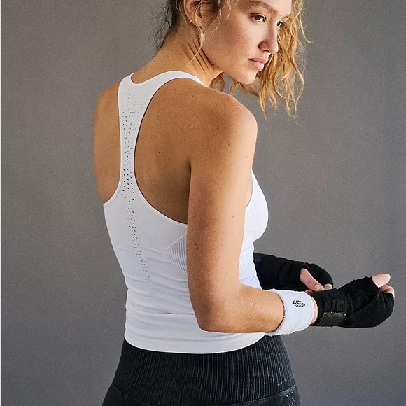 FREE PEOPLE Good Karma Long Tank Top M/L - Picture 3 of 7